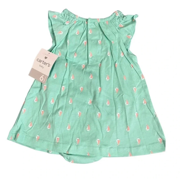 See of 3 Baby Girl Outfits 6M - 12M - Carter’s & Old Navy - Nee & Like New - Picture 5 of 14